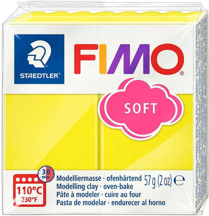 Fimo Oven Bake Clay . Starter set 6 x 56g Blocks in assorted Colours. by Fimo 1 farblich sortiert, 1