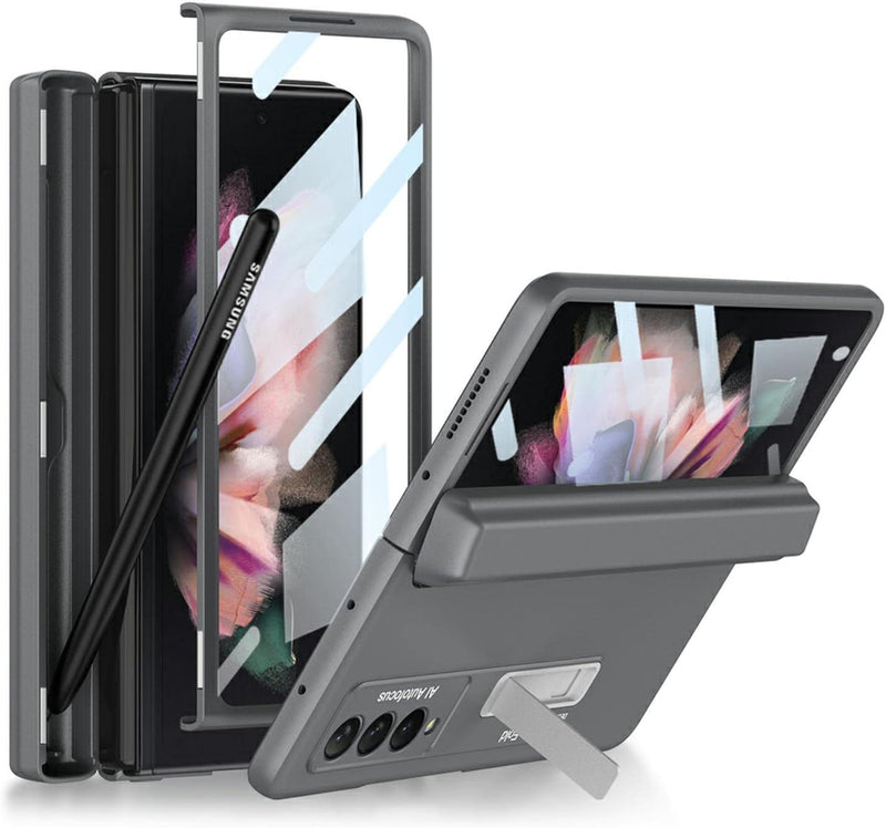 COQUE Galaxy Z Fold 3 Hülle, Shell-Membran Integriertes Scharnier All-Inclusive-Handyhülle mit verst