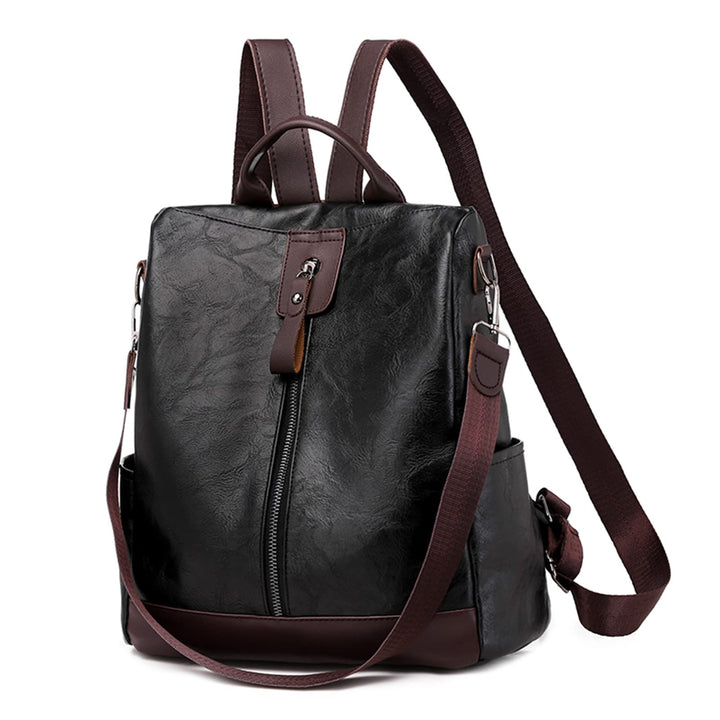 JSNOM Damen Rucksack Leder Casual Anti-Diebstahl: Rucksack Damen Kleine Elegante Wasserdichte Daypac