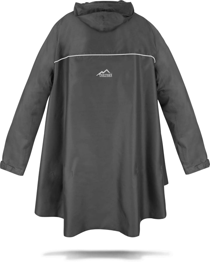 normani Regenponcho mit Ärmeln und Brusttasche für Damen und Herren (S-3XL) -YKK Brusttasche und 3M™