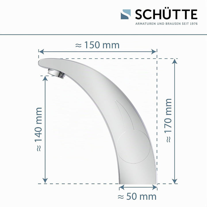 SCHÜTTE 98100 PANAMA Design Wasserhahn Bad, Moderne Waschtischarmatur fürs Badezimmer, Elegante Einh