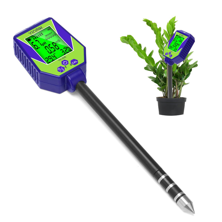 pH Leitfähigkeit Messgerät für Boden und Wasser, Pflanzen pH Feuchtigkeits Messgerät, Boden pH EC Me