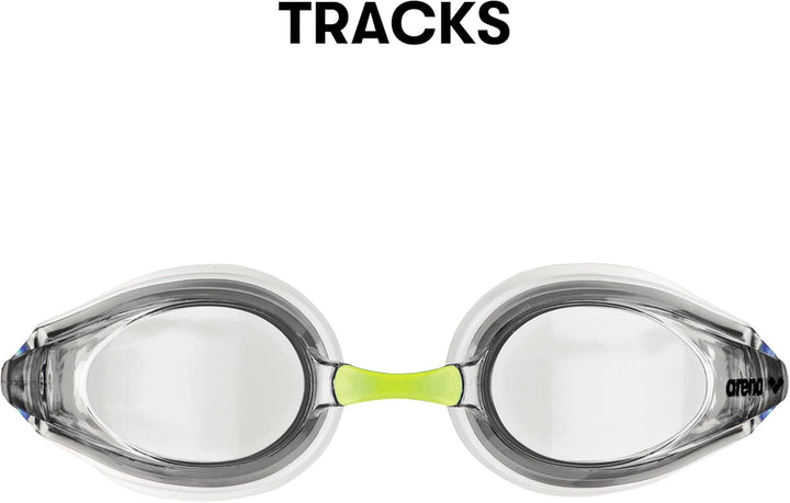 arena Tracks Anti-Fog Wettkampf Schwimmbrille Unisex für Erwachsene, Schwimmbrille mit UV-Schutz, 4