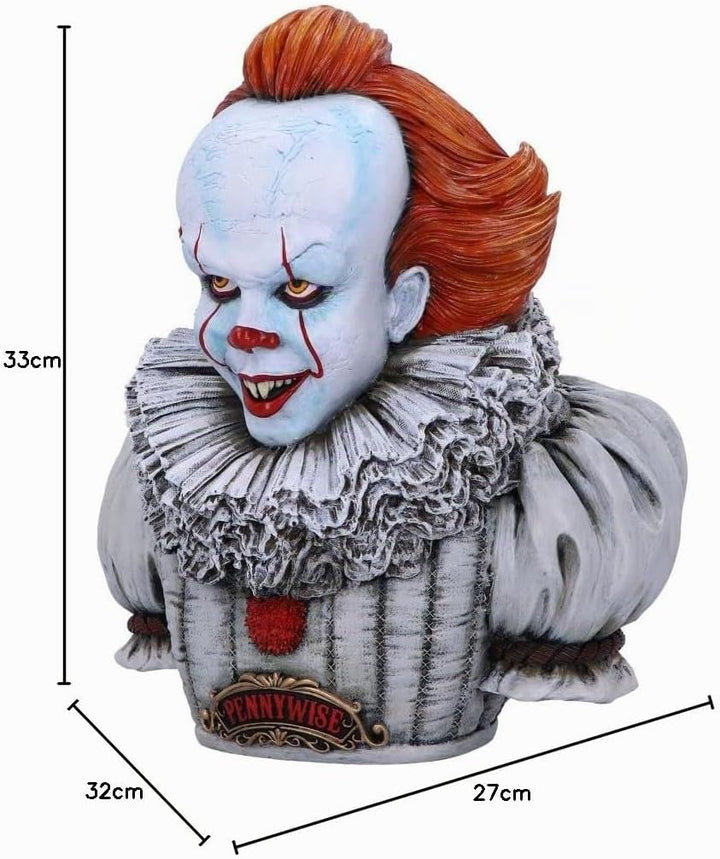 Nemesis Now Offizielles Lizenzprodukt IT Chapter 2 Pennywise Büste, weiss, 30 cm, Harz
