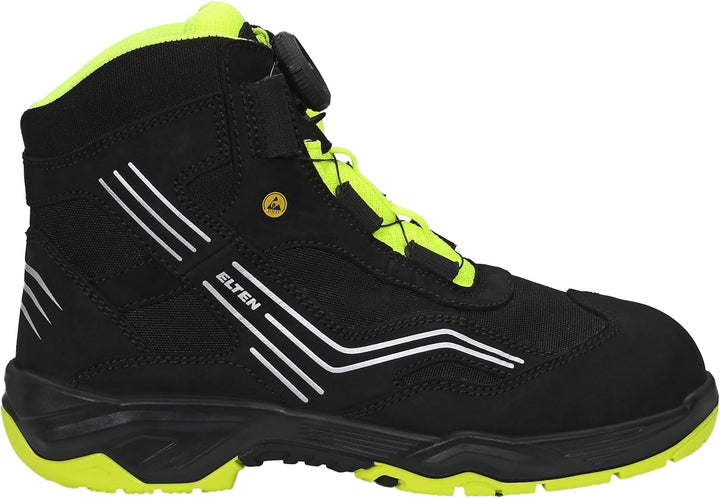 Elten Sicherheitsschnürstiefel "Ambition Boa Mid" ESD S2, Grösse 42, 76752-42 42 EU, 42 EU