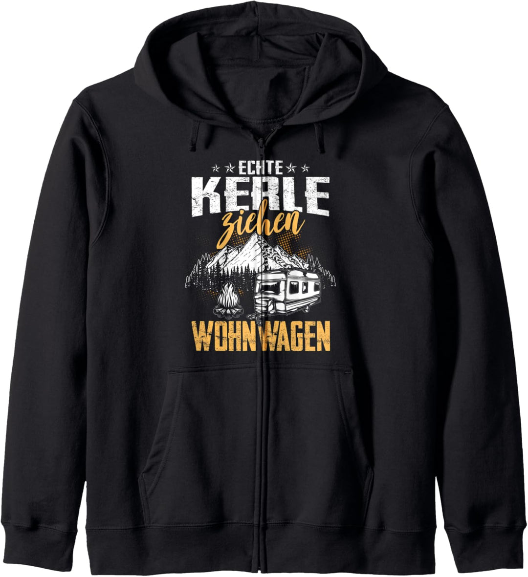 Echte Kerle Ziehen Wohnwagen Camper Camping Kapuzenjacke