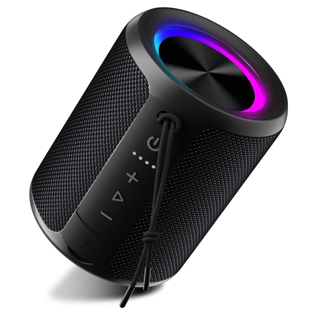 Bluetooth Lautsprecher, Tragbarer Lautsprecher Kabelloser mit IPX7 wasserdicht, Fantastischer Sound,