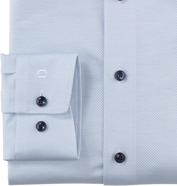 OLYMP Herren Businesshemd Langarm Luxor 24/Seven,modern fit,Button-Down-Kragen 37 Bleu 11, 37 Bleu 1