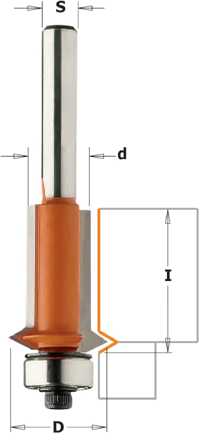 CMT Orange Tools 953.001.11 – Erdbeere für Zusammenfassung HM S 8 D 12.7 x 25