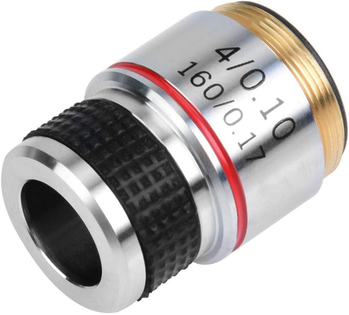 Mikroskoplinse, 4X 185 Biologisches Mikroskop Achromatische Objektive Linse 160/0,17 5 × 5 × 5 cm Be