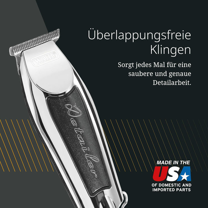 Wahl Detailer Trimmer - Leistungsstarker kabelgebundener Trimmer für Kantenbearbeitung und Detailarb
