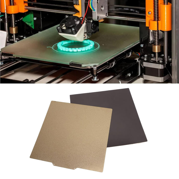 3D-Drucker-Bauplatte, Federstahlplatte mit Magnetischem Basisaufkleber, 290 X 290 Mm, Doppelseitige