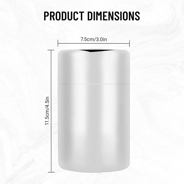 Kaffeebohnenbehälter,Vorratsdose 400 Ml Edelstahl Dose ， Portable Sealed Tea Leaf Storage Jar Canist