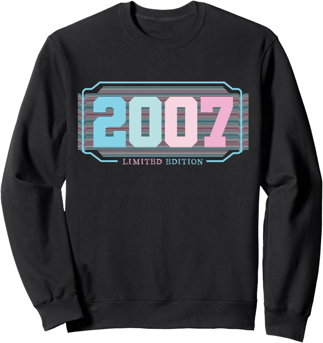 17. Geburtstag Junge Mädchen 17 Jahre 2007 Lustig Geschenk Sweatshirt