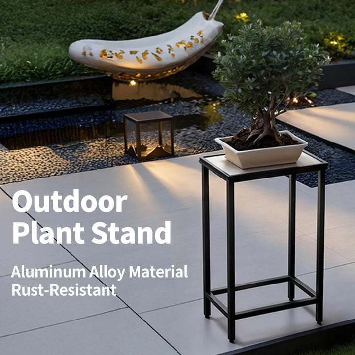 Pflanzenständer Blumenständer Draussen& Innen Aluminium, Blumenbank Pflanzen Blumenregal für Garten,