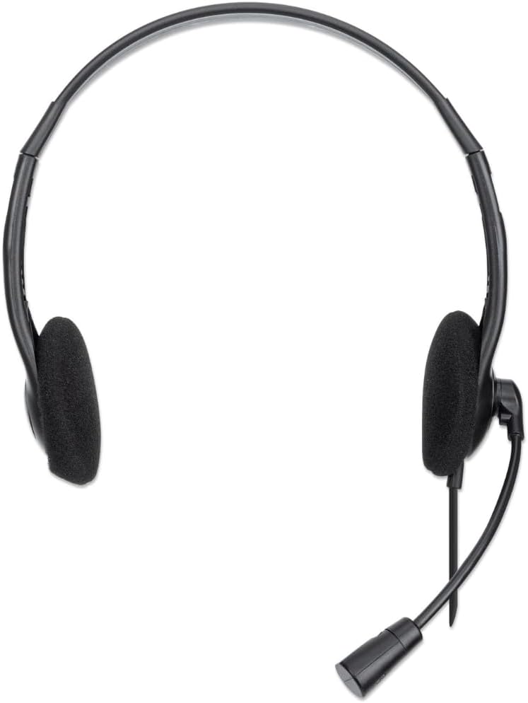 Manhattan Stereo USB-Headset On Ear, schwarz