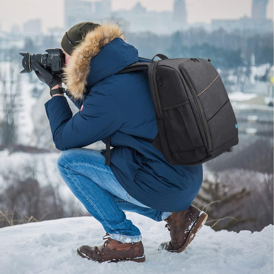 König Design Kamerarucksack Rolltop Fotorucksack Wasserdicht Robuste Rucksack für Spiegelreflexkamer