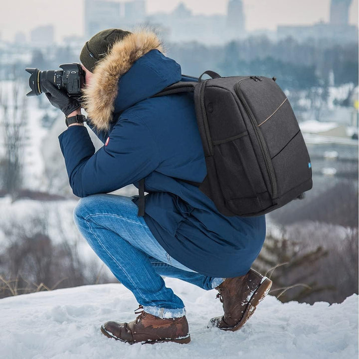 König Design Kamerarucksack Rolltop Fotorucksack Wasserdicht Robuste Rucksack für Spiegelreflexkamer