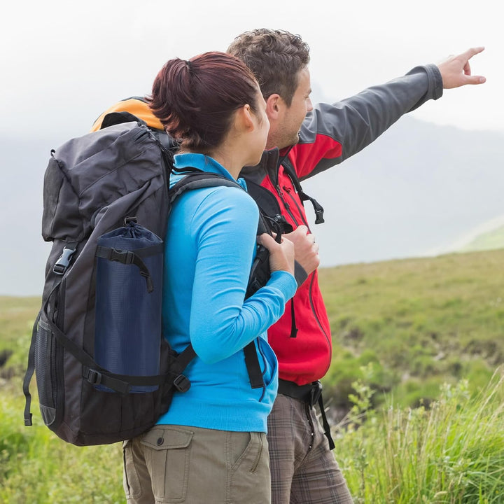 HAUSPROFI Isomatte Camping, Ultraleicht Camping Luftmatratze mit Fusspumpe & Kissen, Aufblasbare Mat