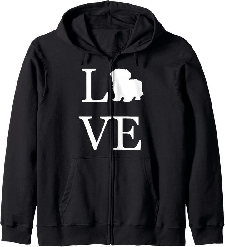 Hundebesitzer "I Love Maltipoo Hundebesitzer, Weiss Kapuzenjacke