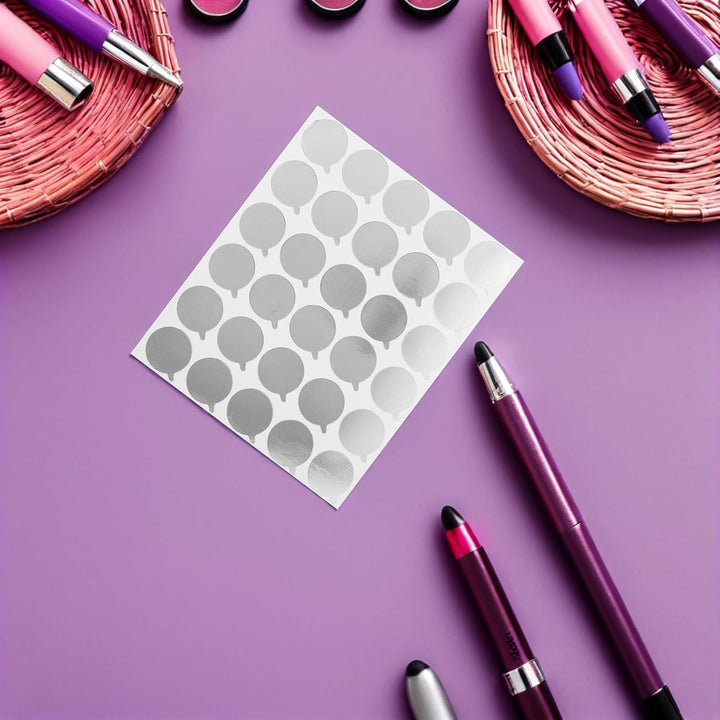 Ciieeo 40 Blatt Wimpernverlängerungskleber Aufkleber aus Aluminium Silber Einweg Easy Peel Schutzpad