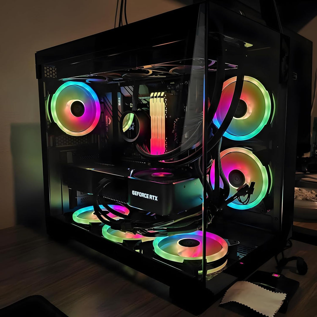 CPS C3T500 ARGB Sales Kit Tower ATX-Gehäuse, PCCOOLER Tower-PC-Gehäuse, 6 120 mm ARGB-Lüfter, kompat
