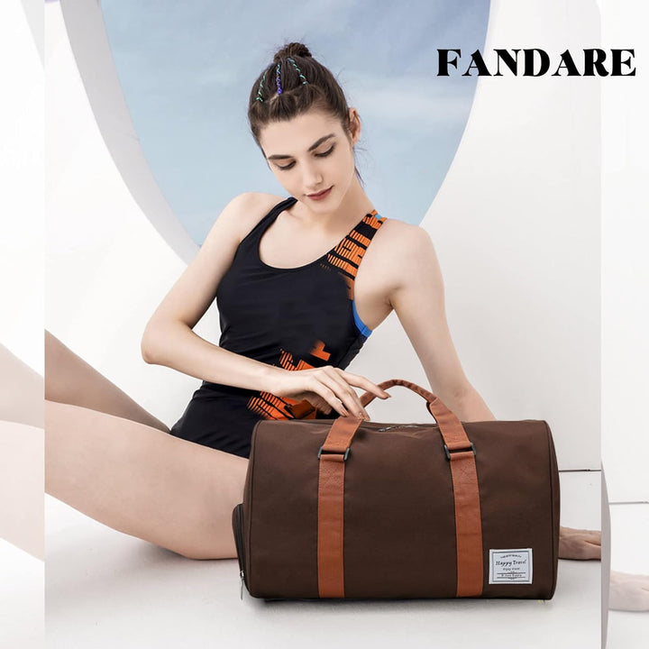 FANDARE Reisetaschen Sporttasche Damen Umhängetasche Herren Handgepäck Schultertasche Übernachtung S