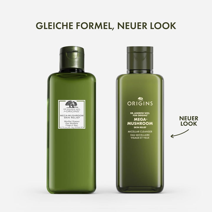 Origins Mega-Mushroom Skin Relief Micelllar Cleanser, 200 ml. Frisch
