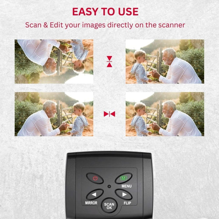 AgfaPhoto Photo-Realiview AFS100 – Digitaler Film-Scanner 35 mm/135 und Dias (10 MP, LCD-Bildschirm,