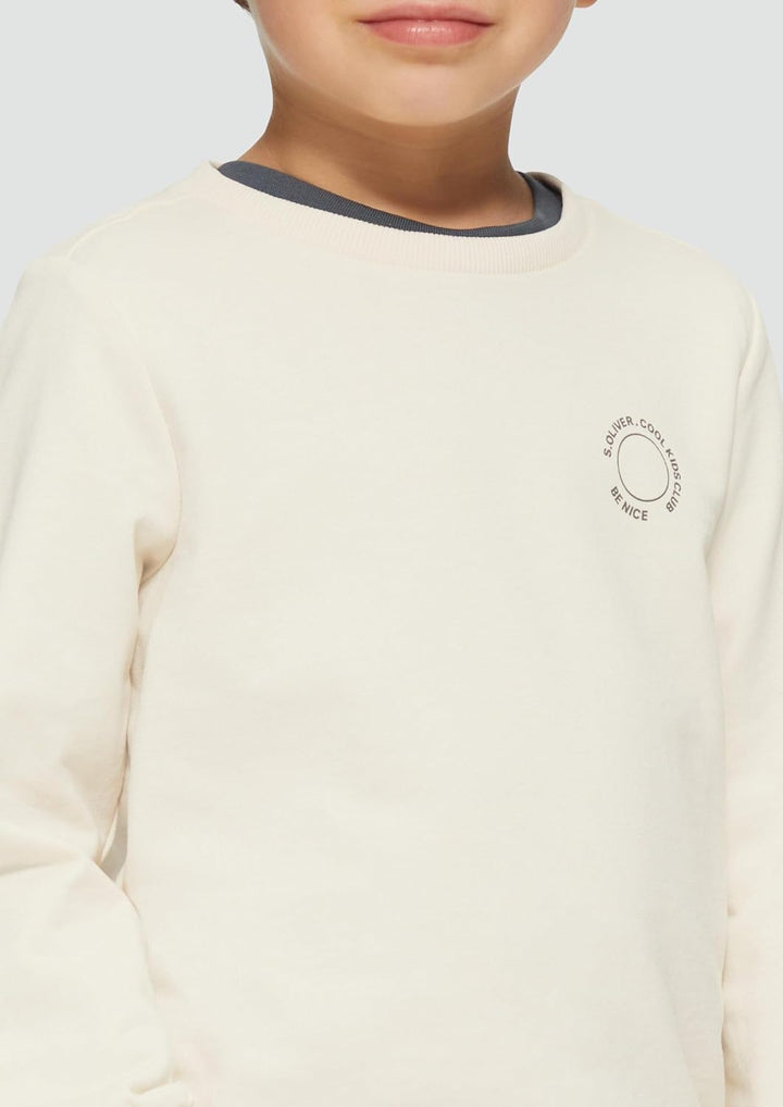 s.Oliver Wärmendes Sweatshirt mit NASA®-Rückenprint 92-98 0805_helles Sand, 92-98 0805_helles Sand