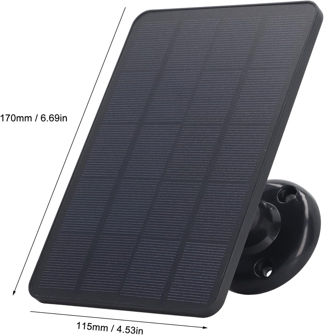 Solarpanel, Wasserdichtes 10-W-Akkuladegerät, Micro-USB-Kamera-Lade-Solarpanel mit 360° Verstellbare