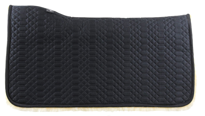 Engel Reitsport Lammfell Western Squarepad WPAD1 Stoff schwarz schwarz-med., schwarz-med.