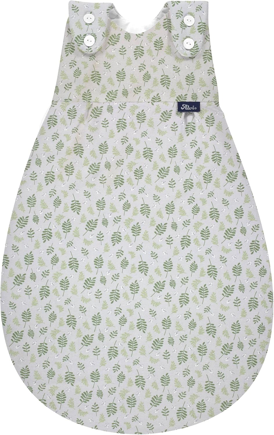 Alvi Baby Mäxchen Aussensack drifting leaves/Ganzjahresschlafsack mitwachsend/Babyschlafsack grössen