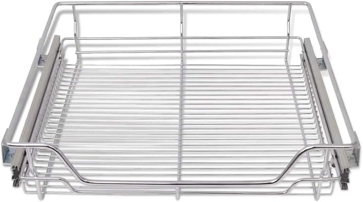 vidaXL 2X Einbauschublade 60cm Teleskopschublade Korbauszug Küchenschrank 600 mm, 600 mm