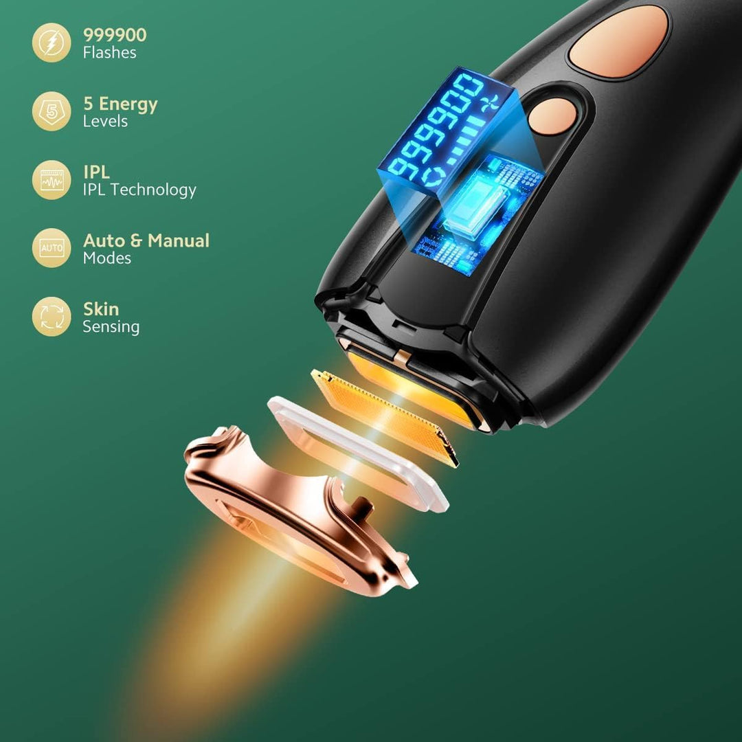 IPL Geräte Haarentfernung Kismi, Haarentfernung Laser für Männer und Frauen, 999.900 Flashes Haarent