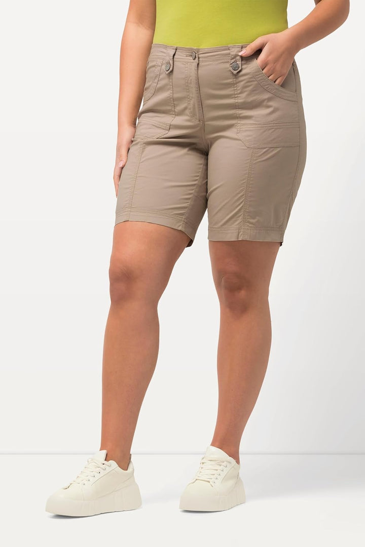 Ulla Popken Damen Hose 44 Kitt, 44 Kitt