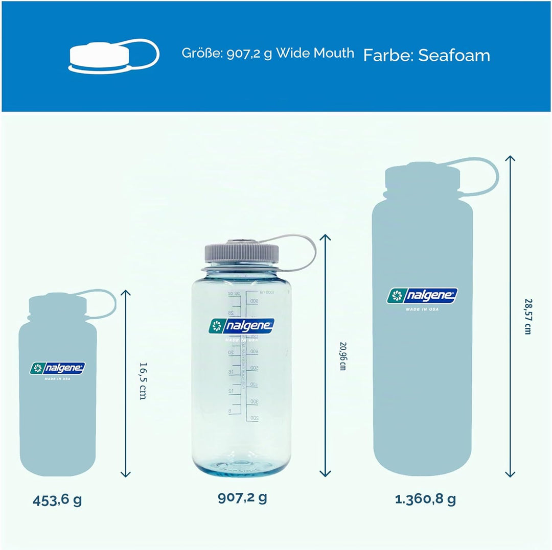 Nalgene Sustain Tritan-Wasserflasche aus BPA-freiem Material, hergestellt aus 50% Kunststoffabfall,