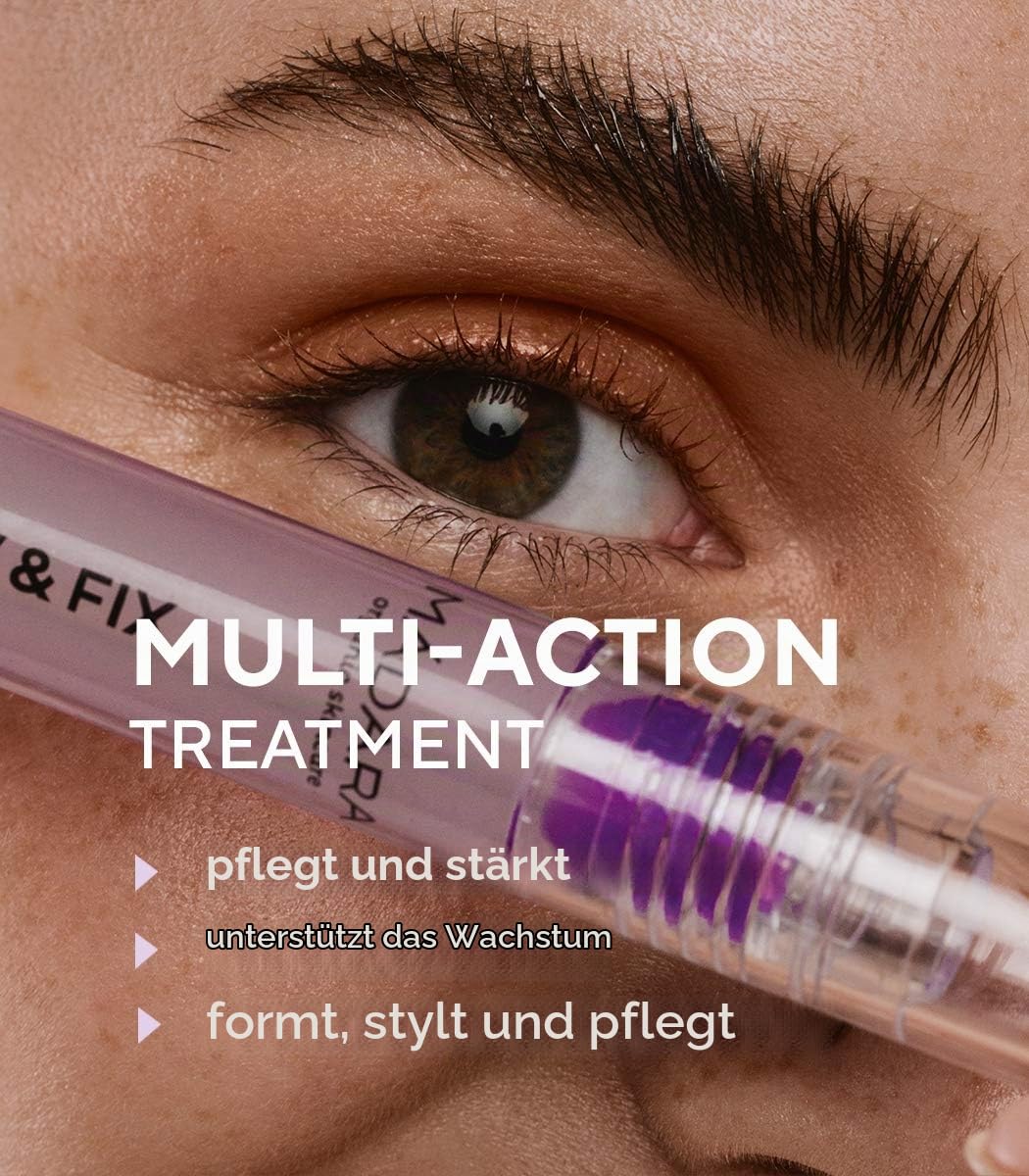 MÁDARA Organic Skincare | GROW &amp; FIX Brow &amp; Lash Booster, 4,25ml – Fördert das Wachstum von Brauen u