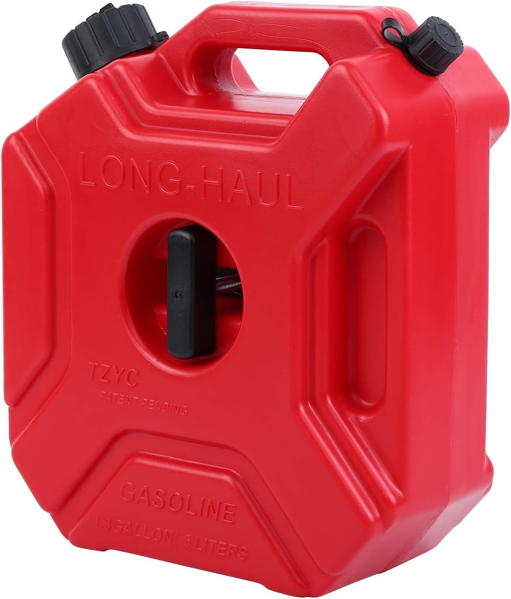 Samger Samger 5L Rot Kraftstofftank Benzinkanister mit Halterung für ATV UTV Motorrad