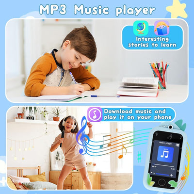 3T6B Kinder Handy Spielzeug,Kid Smartphone mit MP3-Player,Geschichtenerzählen,Selfie- und Videofunkt