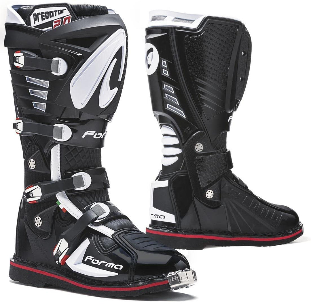 Forma Predator 2.0 Motorradstiefel, Weiss 49 EU, 49 EU