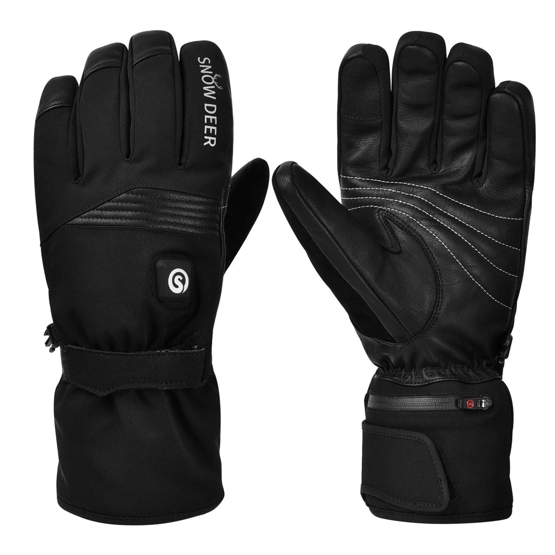 SNOW DEER Beheizte Handschuhe,Beheizte Motorrad Handschuhe,7.4V 2200MAH Wiederaufladbarem Lithium Io