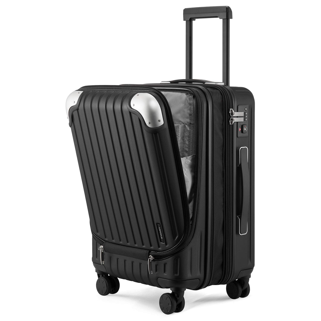 LEVEL8 Koffer Trolleys Leicht ABS+ PC Handgepäck Hartschalen-Koffer Trolley Rollkoffer Reisekoffer E
