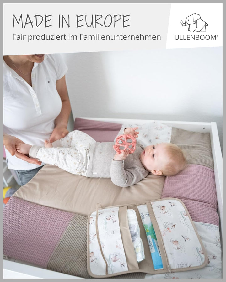 ULLENBOOM ® Windeltasche für unterwegs Märchenwald (Made in EU) - Wickeltasche für bis zu 3 Windeln,