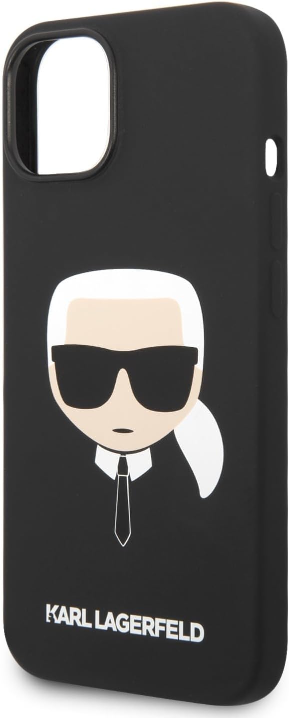 KARL LAGERFELD KLHCP14MSLKHBK hülle für 14 Plus 6,7" hardcase schwarz/Black Silicone Karl`s Head