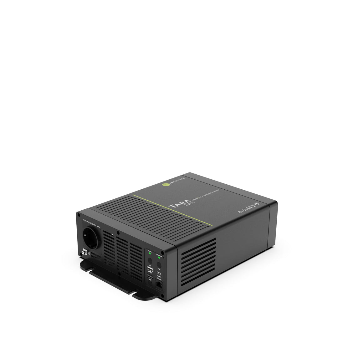 WATTSTUNDE Tara Sync Base 800W Wechselrichter, Reiner Sinus 12V auf 230V, Spannungswandler mit USB f