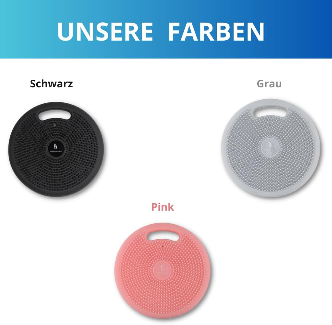 BK 2.0 Balance Cushion für Stabilität und Koordination by Barbara Klein mit Griff für einen gesunden