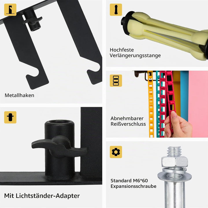 Selens Fotografie 3 Rollen Wandhalterungen Hintergrund System Ständer Unterstützungs Manuelles Fotos
