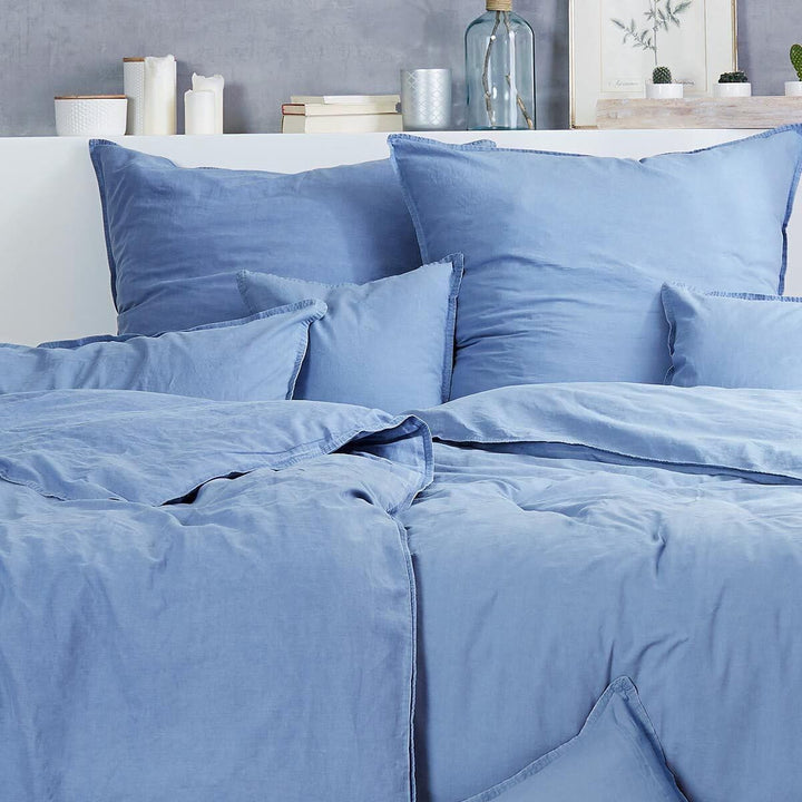 Bettwäsche Stonewashed Denim, 1 Bettbezug 240 x 220 cm + 2 Kissenbezüge 80 x 80 cm Denim 1 Bettbezug