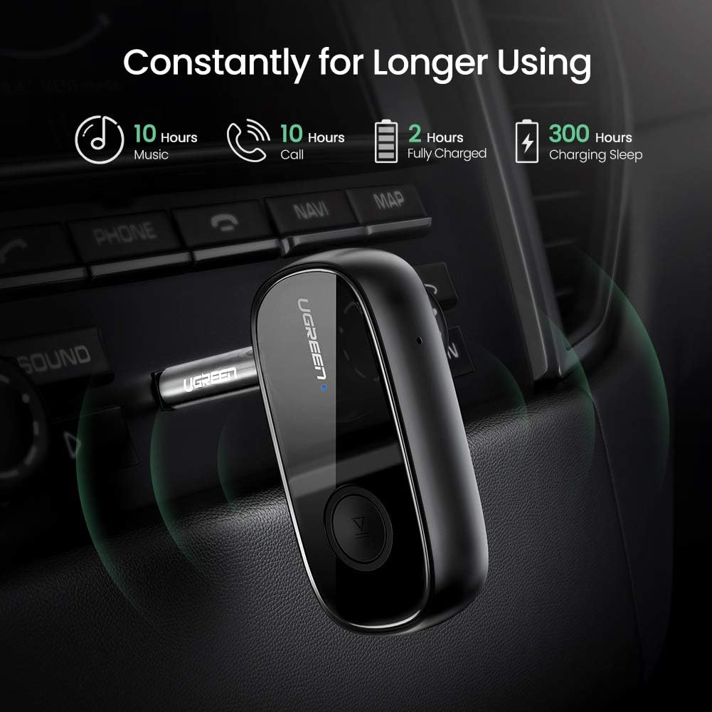 UGREEN CM279 Audio Transmitter, AUX, Bluetooth 5.0 aptX (schwarz)